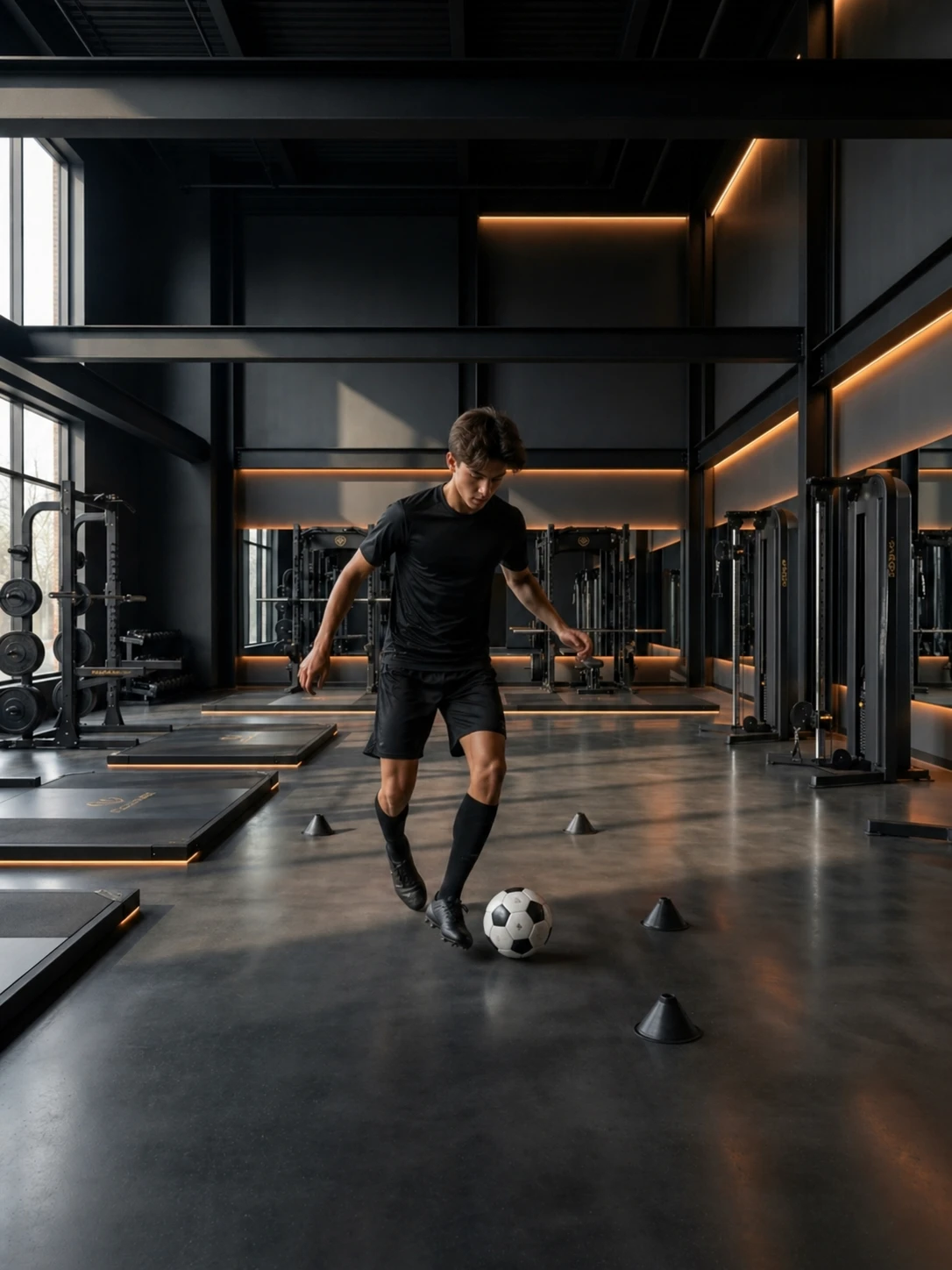 Giovane atleta Fitlab in allenamento